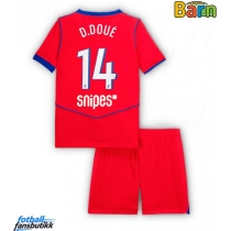 Paris Saint-Germain Desire Doue #14 Tredjedraktsett Barn 2025-26 Kortermet (+ Korte bukser)